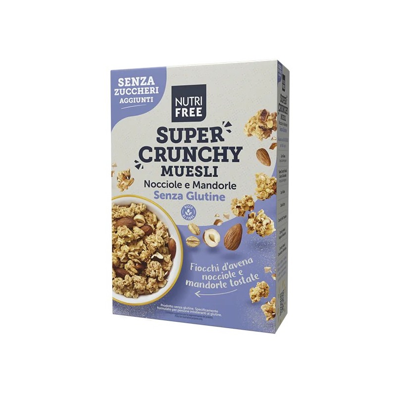 Super Crunchy Muesli Nocciole e Mandorle Senza Zuccheri Aggiunti