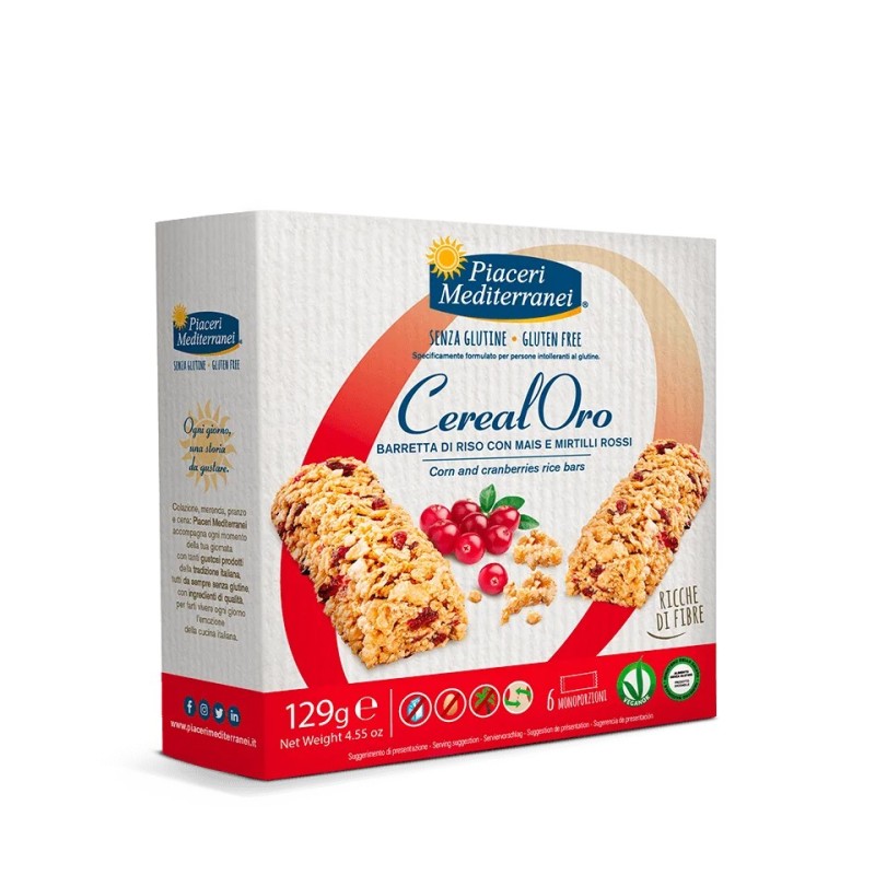 Cereal Oro barretta di riso con mais e mirtilli rossi